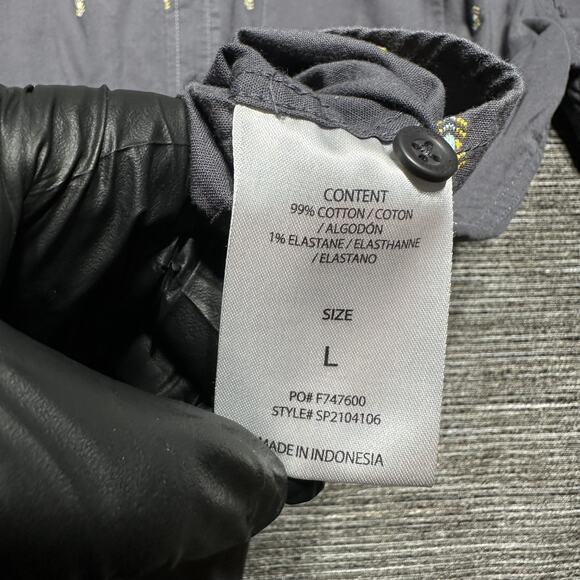 O'Neil Shirt Men's L Gray Short Sleeve Button Up SP2104106 - Picture 5 of 11